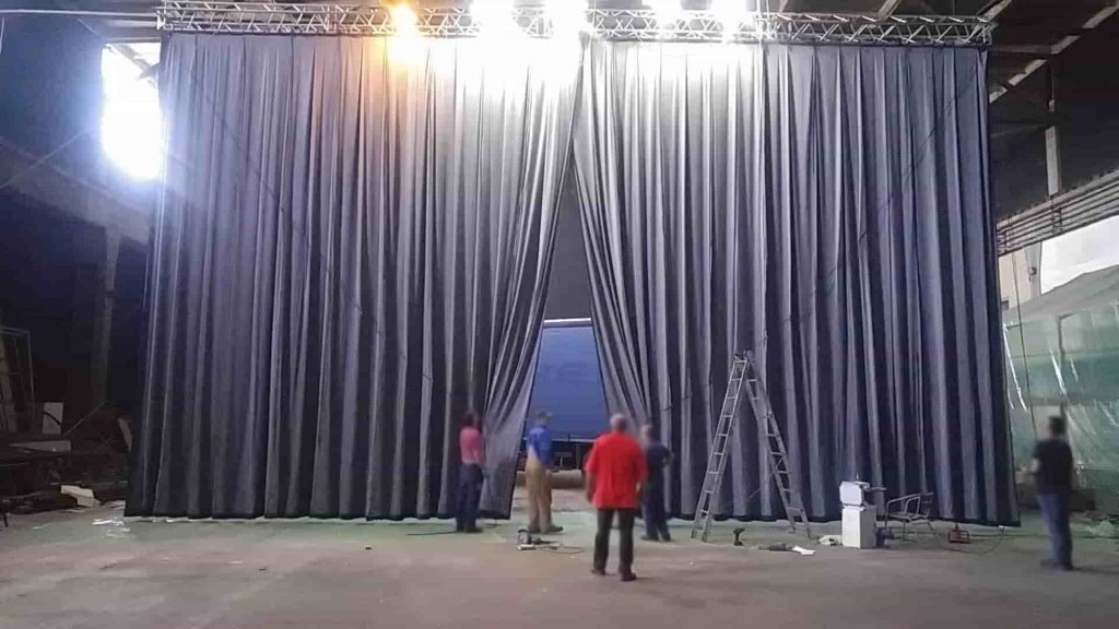 Greek curtain - gray